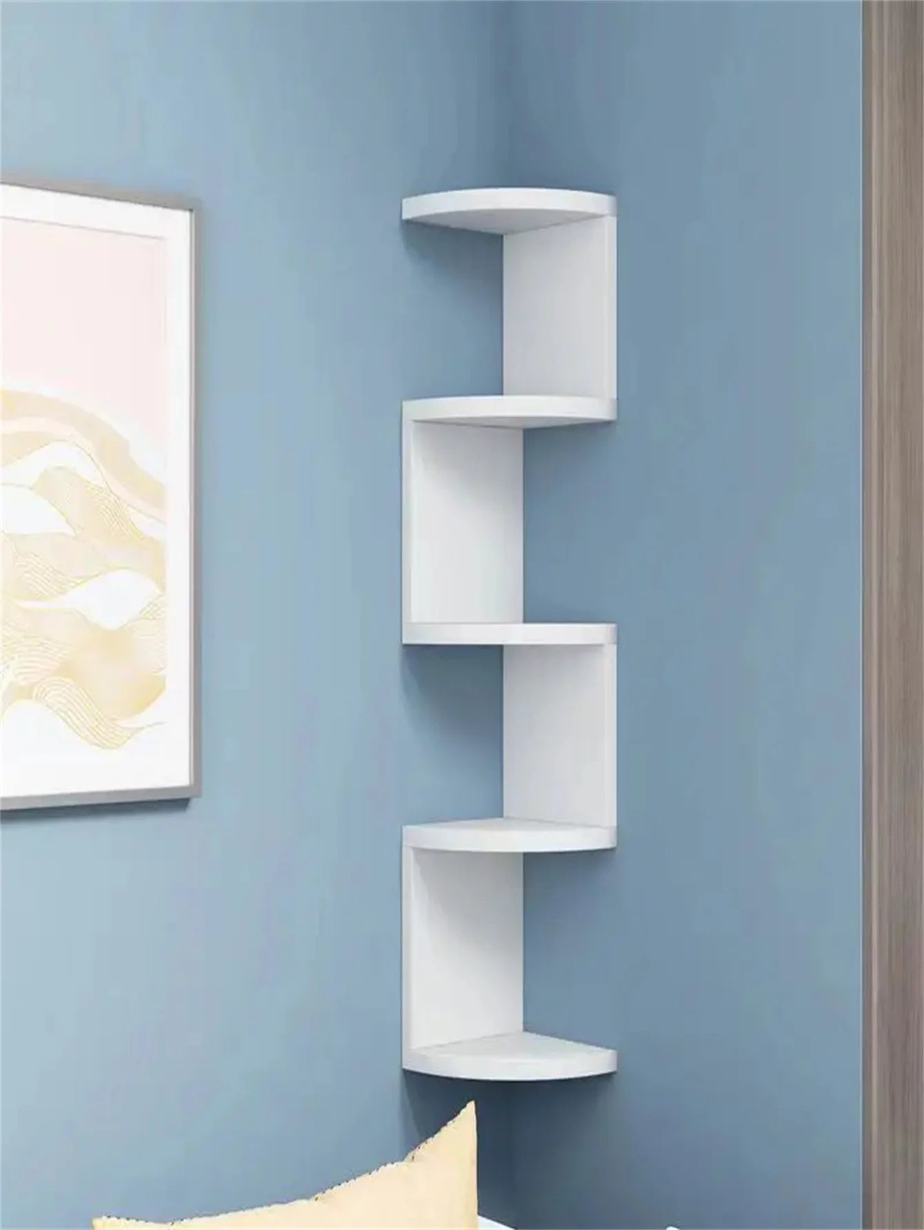 5-Tier Corner Floating Shelf