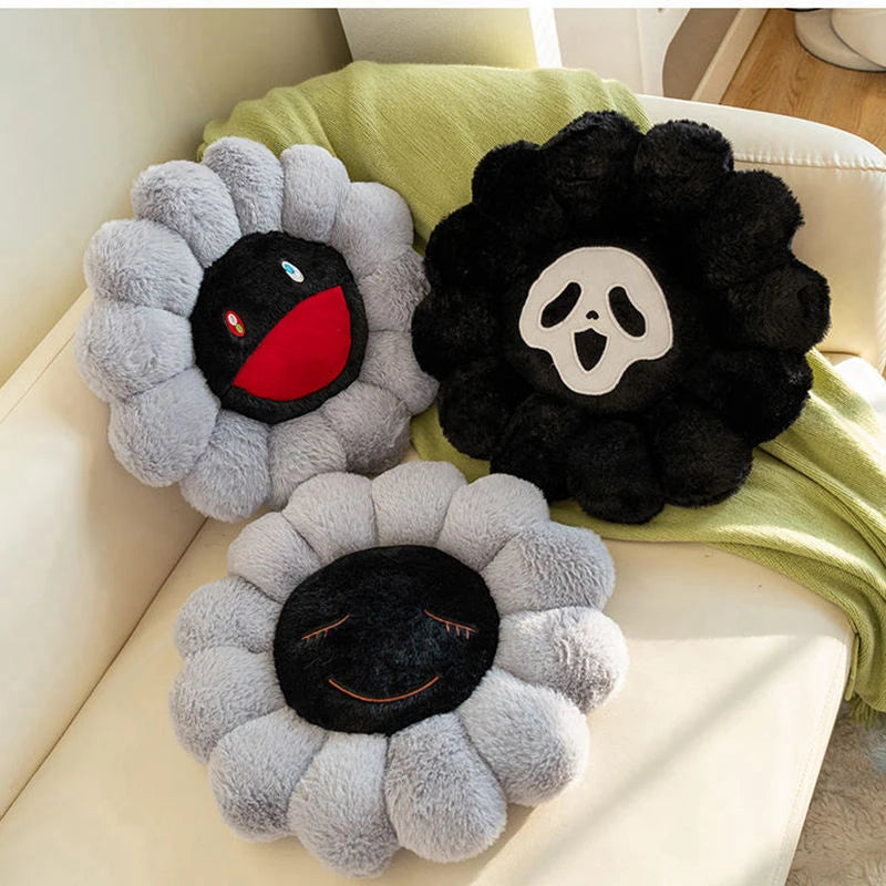 dark flower pillows