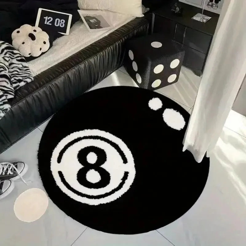 8 ball rug